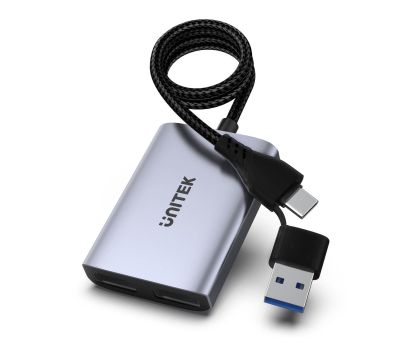 Przejściówka Unitek Adapter USB/C/A na 2x HDMI MST FullHD